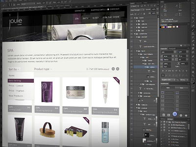 Look at the crazy perspective! clean dropdown ecommerce flat magento photoshop products shopping website