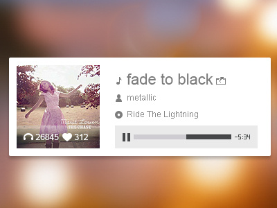 Music player music music player ui web widget
