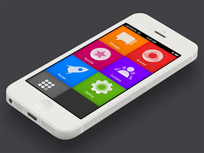 Colourful Gui browser color contact favorite homescreen message rocket setting