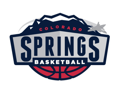 Springs Basketball Logo V3 ball basketball colorado colorado springs f 15 f 16 fighter jet franchise gotham jet olympics plane sports sports logo springs team usa usa usa olympics