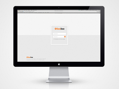 DoneDone Login ui web design