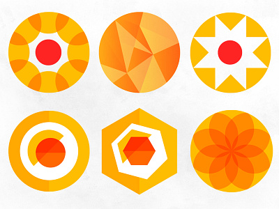 Suns On Suns on Suns eames illustration mid century modern sun vector