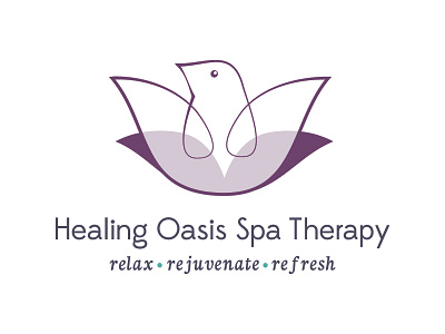Healing Oasis Spa Therapy bird dove flower health massage religious spa