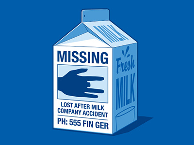 Missing Finger glenn jones glennz illustration illustrator tee tshirt vector