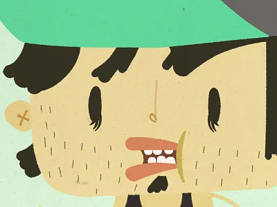 Patinero antiheroe antiheroe.com beard character hair hat lips