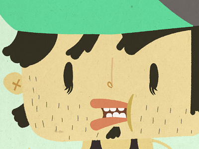 Patinero antiheroe antiheroe.com beard character hair hat lips