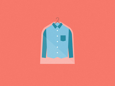 New Shirt cleaner clothing color design fashion graphic icon illustration laundromat minimal new shirt vector