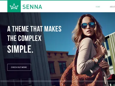 Senna Wordpress Theme clean responsive template theme themeforest typography wordpress