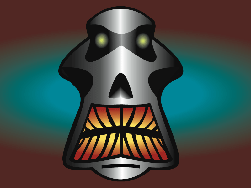 Screaming Metal #2 robots vector