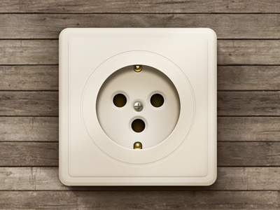 Confused Socket confused icon plastic socket socket wall wood