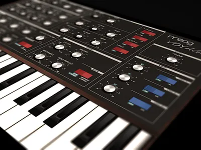 Moog Voyager App application instrument ipad moog music synth synthesizer ui user interface