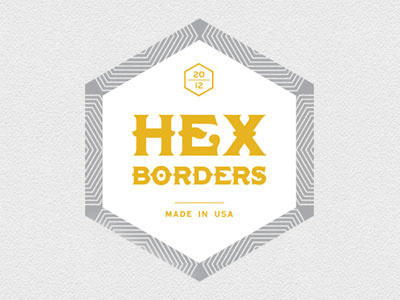 Hex Borders Logo boardgame catan identity logo