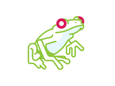 Snoop Frogg frog line vector