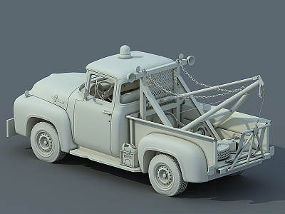 FORD F100 Wrecker 3d automotive car dangeruss wrecker