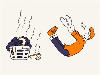 Laundry Day cartoon laundry day