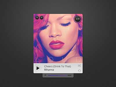 Music Player Exercise album eli eliwilliamson music play player repeat rihanna shuffle skip stop time volume
