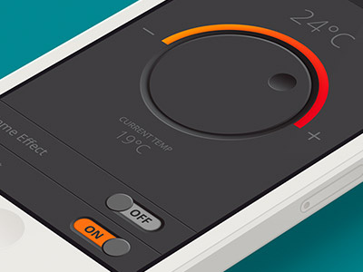 Remote II app dial iphone remote temperature