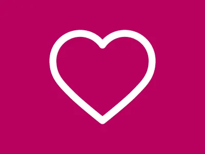 Heart flat heart icon