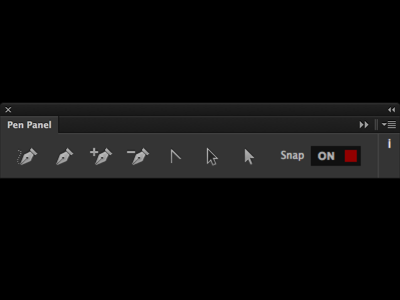 Pen Panel grid panel pen photoshop pixel snap tool