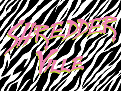 Welcome to ShredderVille 80s bag brand cycle skateboard ski thrasher