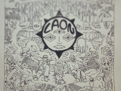 Working on some album artwork for kiwi band The Laon. drawing music process