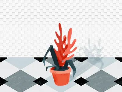 An unloved plant colour editorial floor pattern plant