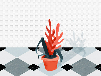 An unloved plant colour editorial floor pattern plant