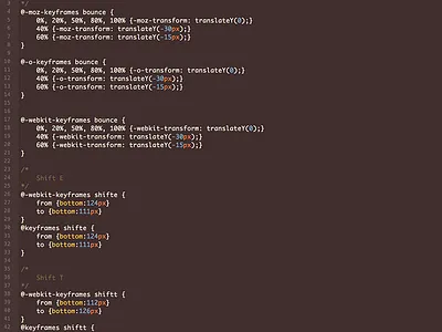 Screen Shot 8.01.32 Am animation code css