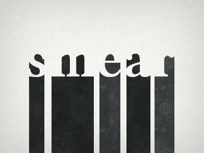 Smear drip logo pointless smear