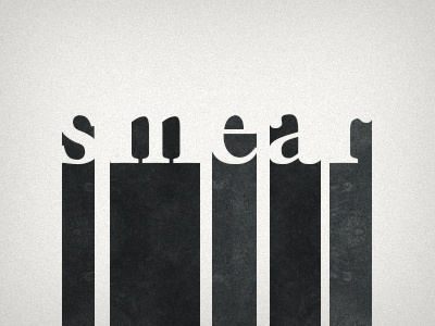 Smear drip logo pointless smear