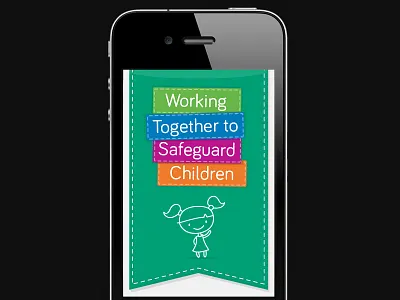 Working together to safeguard children app child children illustration iphone loading page public screen sector splash