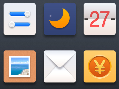 six icons icon ui