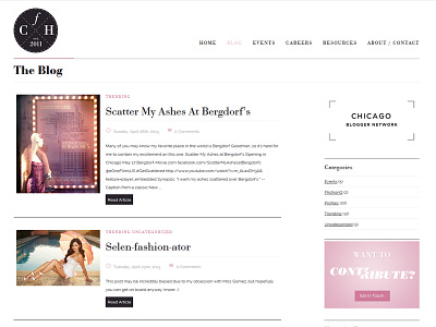 Chicago Fashion House blog cfh chicago chicago fashion house clean fashion minimal re design rwd