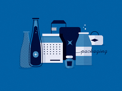 Blue Packaging blue illustration packaging