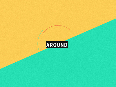 a r o u n d aftereffects animation around circle colors design motion process work