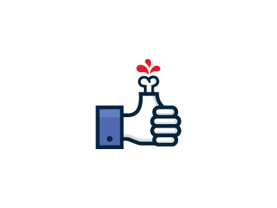 Like hunters blood blue bone drops facebook finger like logo mark media social thumb