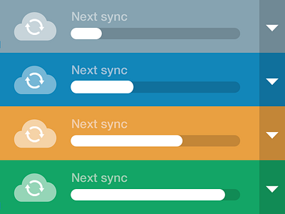 Next Sync cloud progress refresh sync