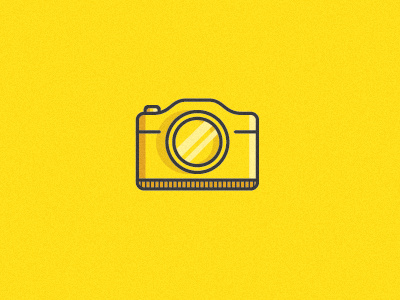 camera camera icon vector yellow