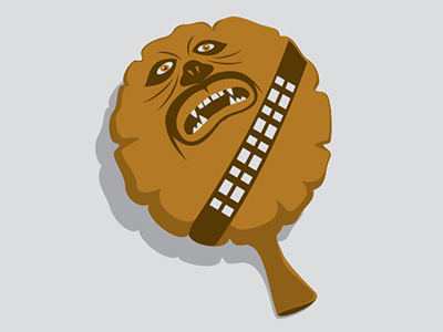 Wookie Cushion glenn jones glennz illustration illustrator star wars tshirt vector whoopee cushion