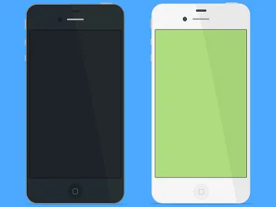 iPhone 4s Black & White 4s apple devices flat iphone mobile sketch