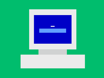 Blue screen blue bluescreen computer flat flat design green illustration pc