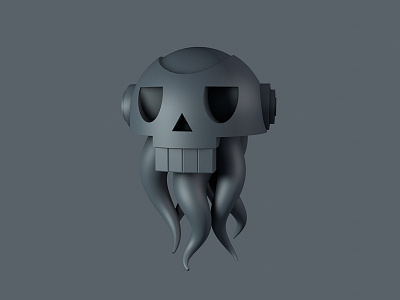 Alien Skull Craft 3d alien c4d cinema 4d toy design ufo