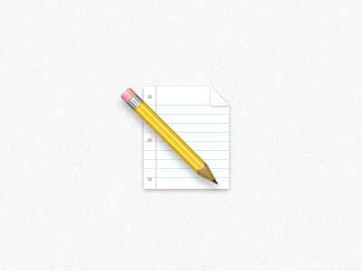 Pencil icon. illustration paper pencil photoshop psd