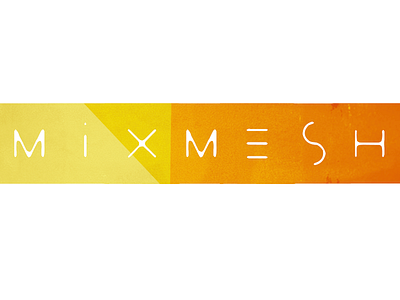 mixmesh crafty geometric logo orange texture tribal