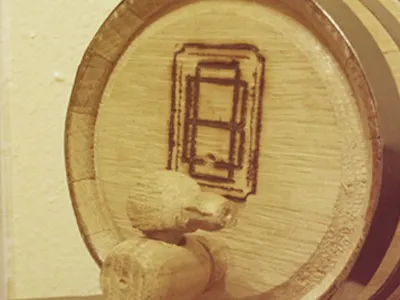 Wood Burn logo moonshine whiskey wood