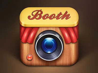 PhotoBooth iOS icon booth camera icon ios led lens photo photobooth