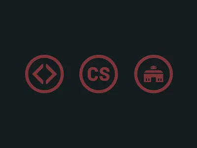 CS Icons code icons lines school