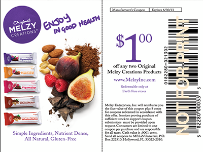 Melzy Coupon coupon design healthy snacks