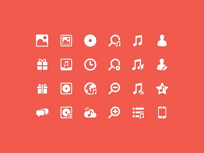 icons for 637.fm chat gift icon icons music