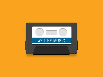 Cassette Icon cassette icon illustration music